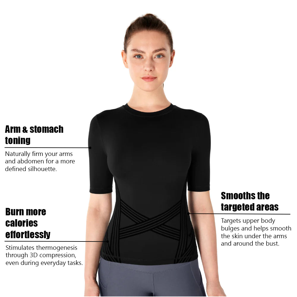 Corevix 3D Sculpt™ Tee | Supportive Fit for Better Posture