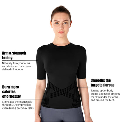 Corevix 3D Sculpt™ Tee | Supportive Fit for Better Posture